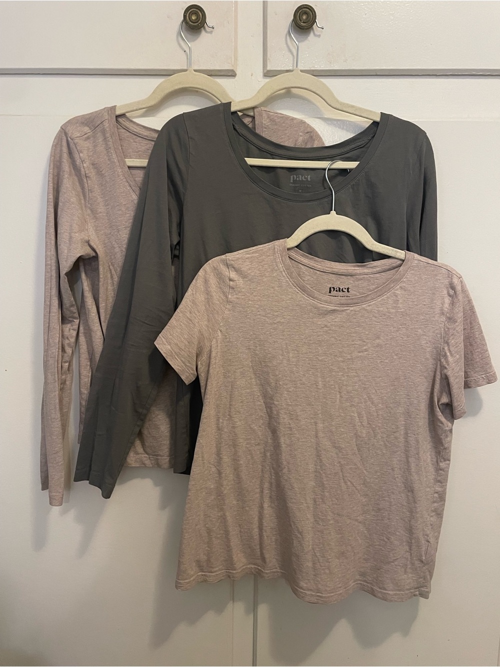 BUNDLE of Pact Women’s Softspun Tee and Long Sleeve